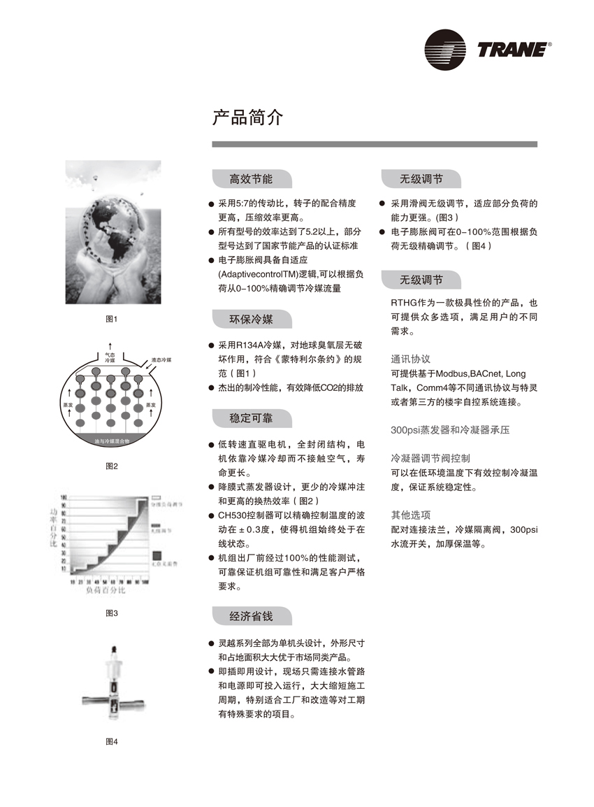 特靈RTHE RTHG水冷螺桿式冷水機組(圖2)